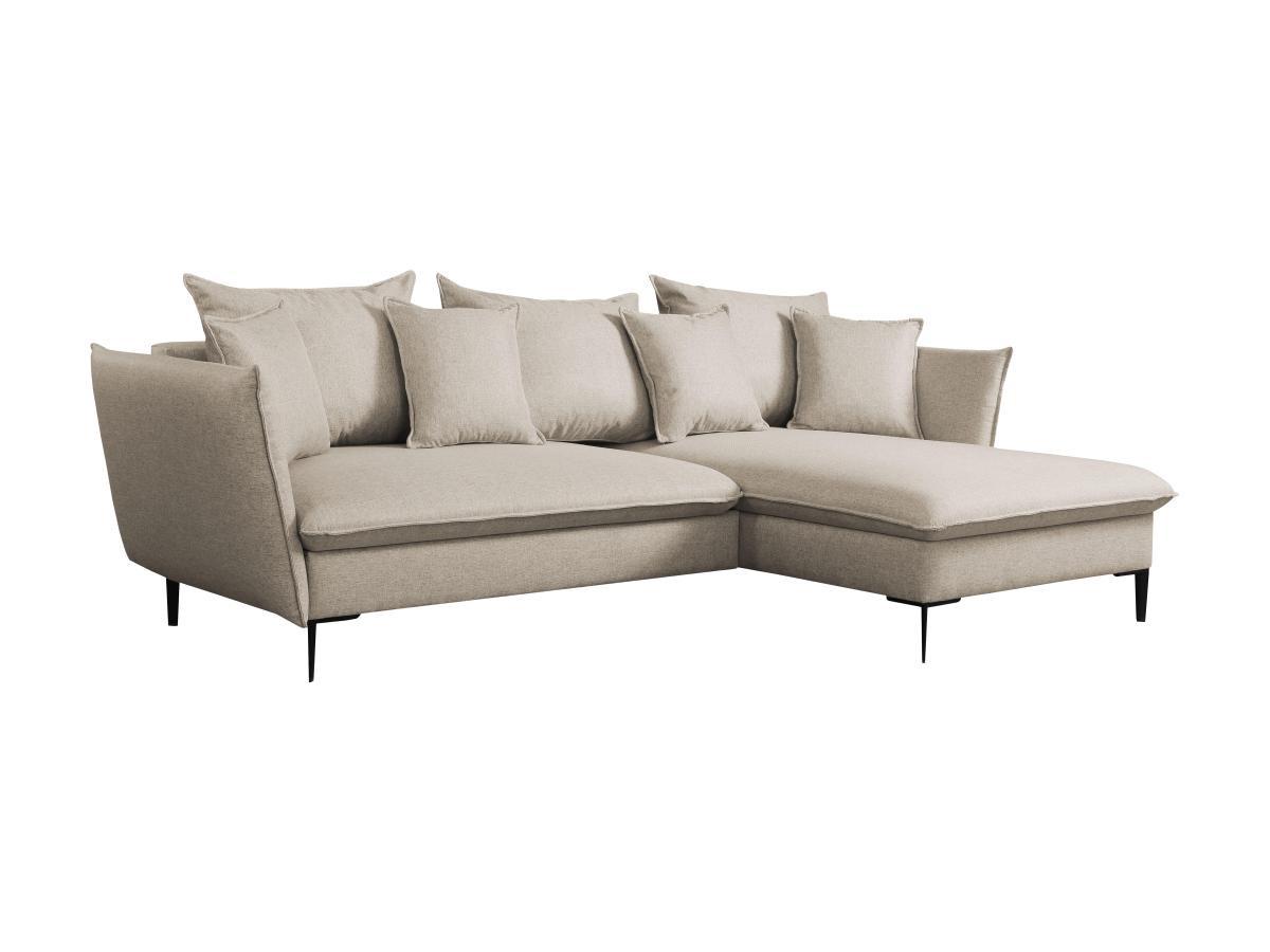 PASCAL MORABITO Canapé d'angle conible en tissu LAZARE de PASCAL MORABITO Angle droit  