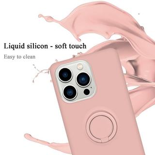 Cadorabo  Hülle für Apple iPhone 14 PRO MAX TPU Silikon mit Ring Liquid 