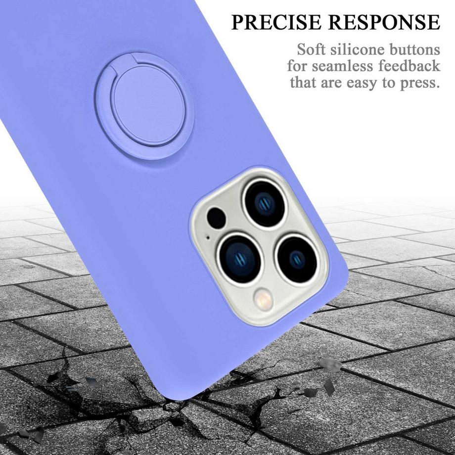 Cadorabo  Hülle für Apple iPhone 14 PRO MAX TPU Silikon mit Ring Liquid 