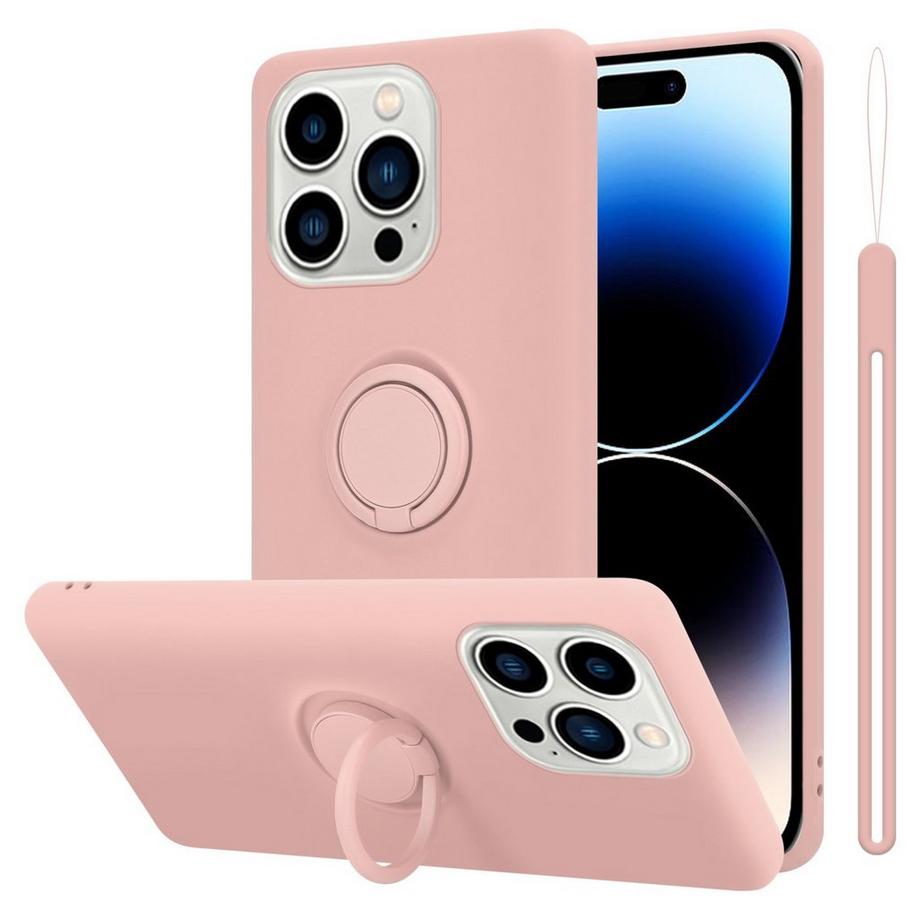 Hülle für Apple iPhone 14 PRO MAX TPU Silikon mit Ring Liquid