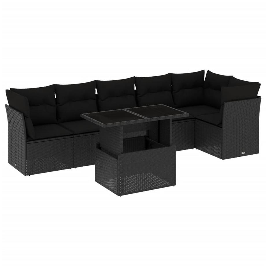 set divano da giardino Polirattan