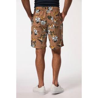 JP1880  Bermuda en viscose à taille élastique,imprimé à fleurs - jusqu'au 8 XL 