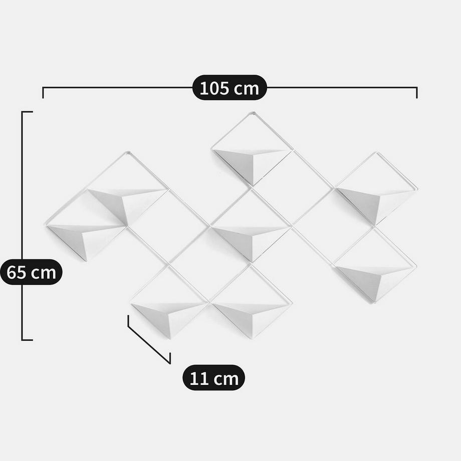 La Redoute Intérieurs Cache-pot mural métal fer Ikebana  