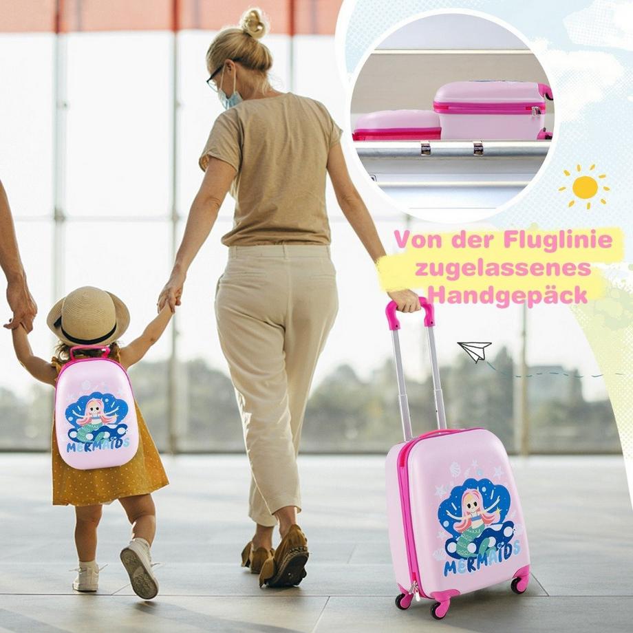Northix  Kindergepäckset – Trolley & Rucksack 