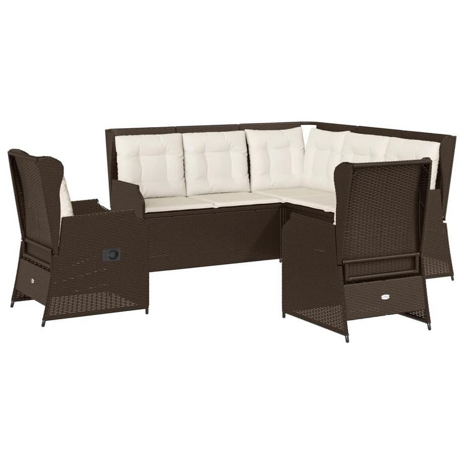 set salotto da giardino Polirattan