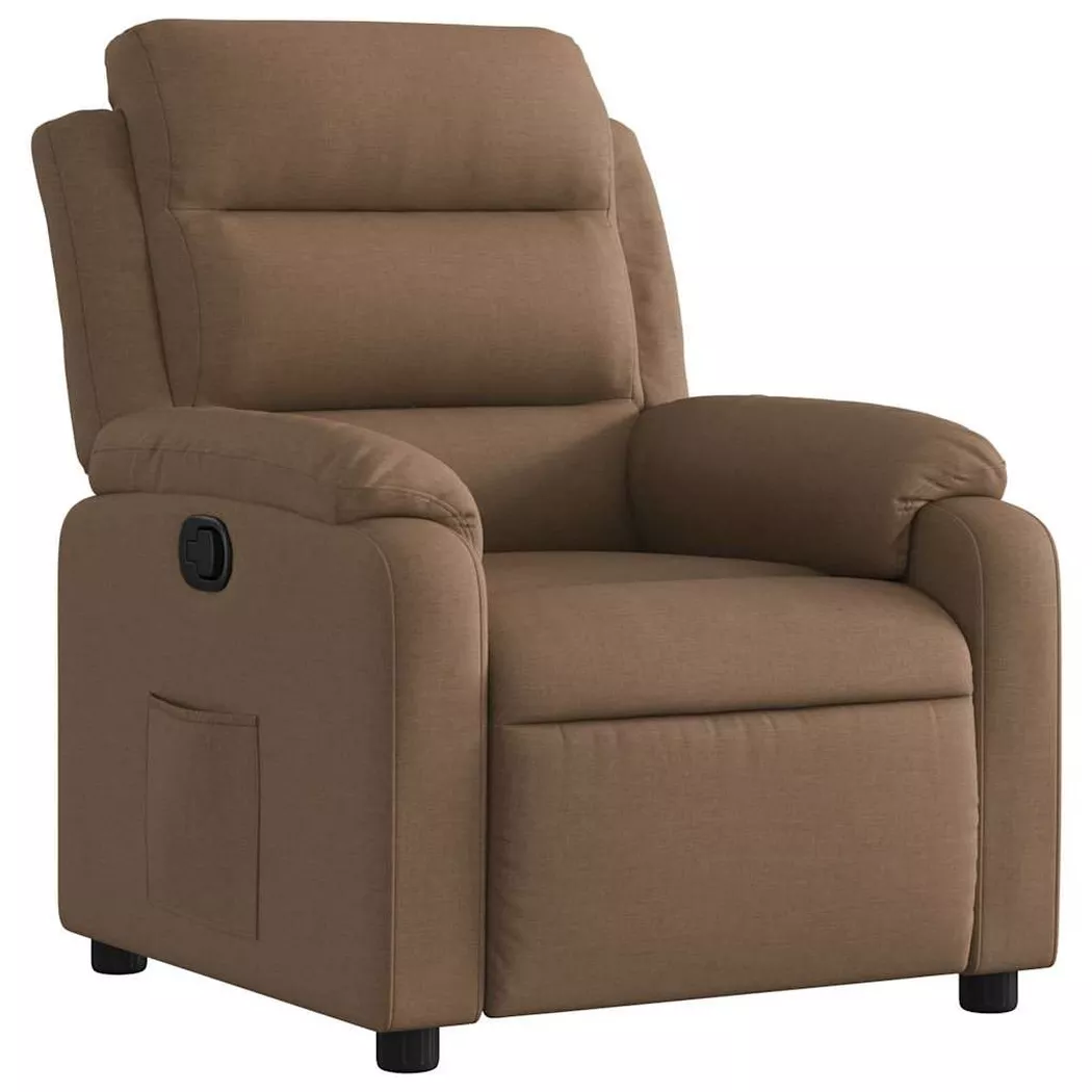 Fauteuil inclinable Marron Tissu Vidaxl