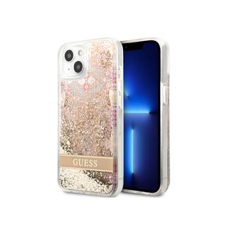 GUESS  Coque iPhone 14 Plus Flowers à Glitter 