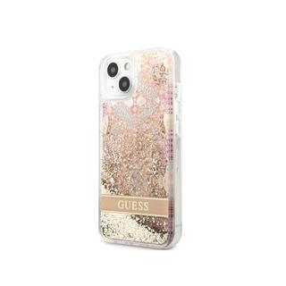GUESS  Coque iPhone 14 Plus Flowers à Glitter 