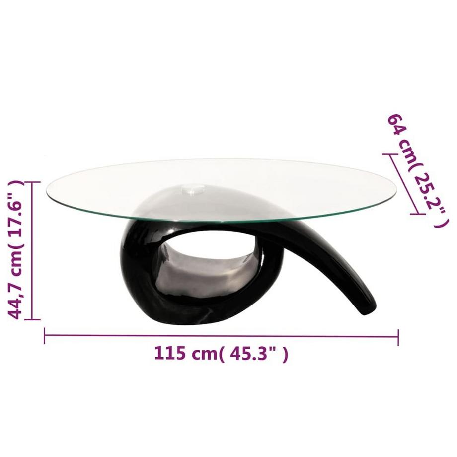 VidaXL Couchtisch glas  