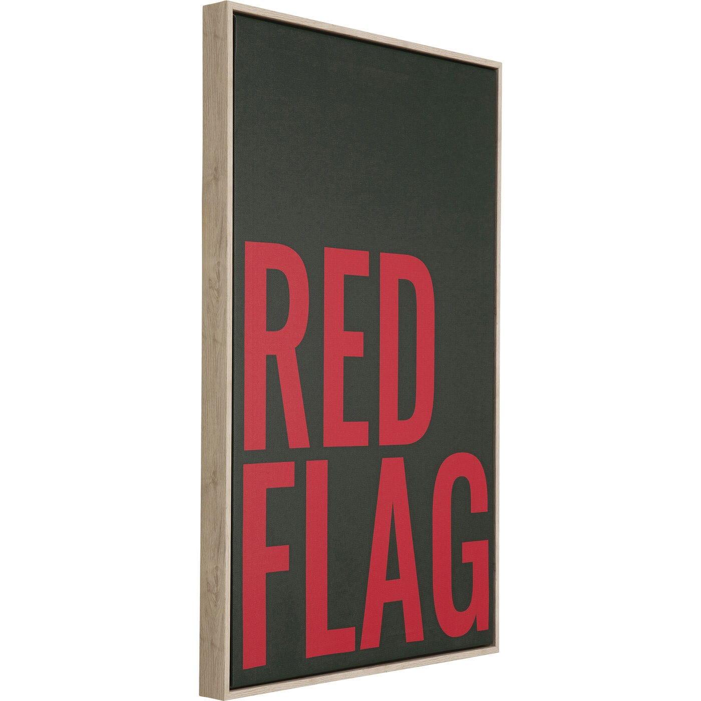 KARE Design Gerahmtes Bild Red Flag 40x60  
