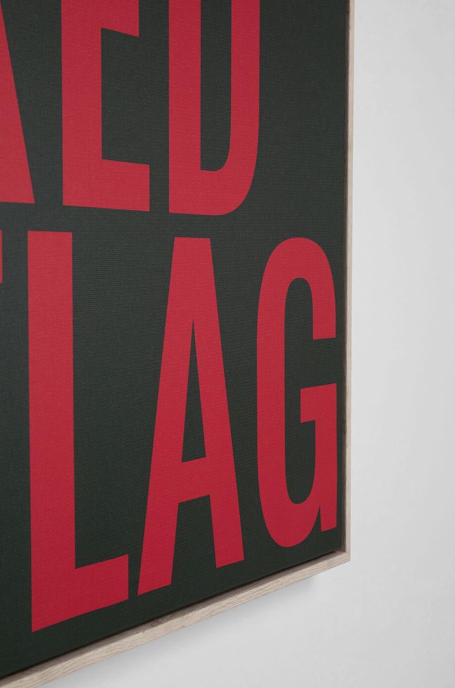 KARE Design Gerahmtes Bild Red Flag 40x60  