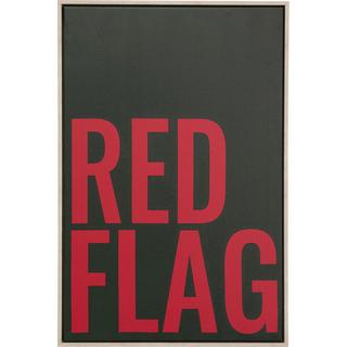 KARE Design Gerahmtes Bild Red Flag 40x60  