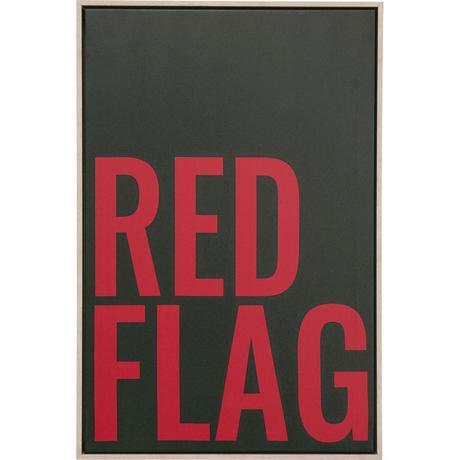 KARE Design Gerahmtes Bild Red Flag 40x60  