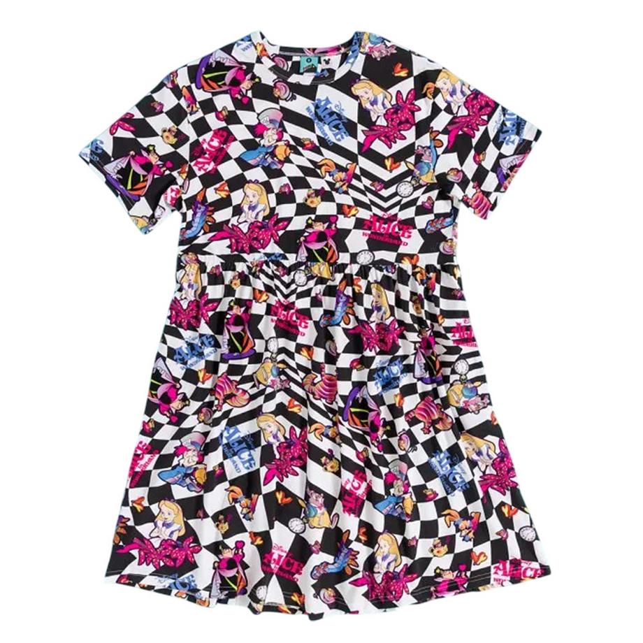 Kittelkleid  , Rundum bedruckt