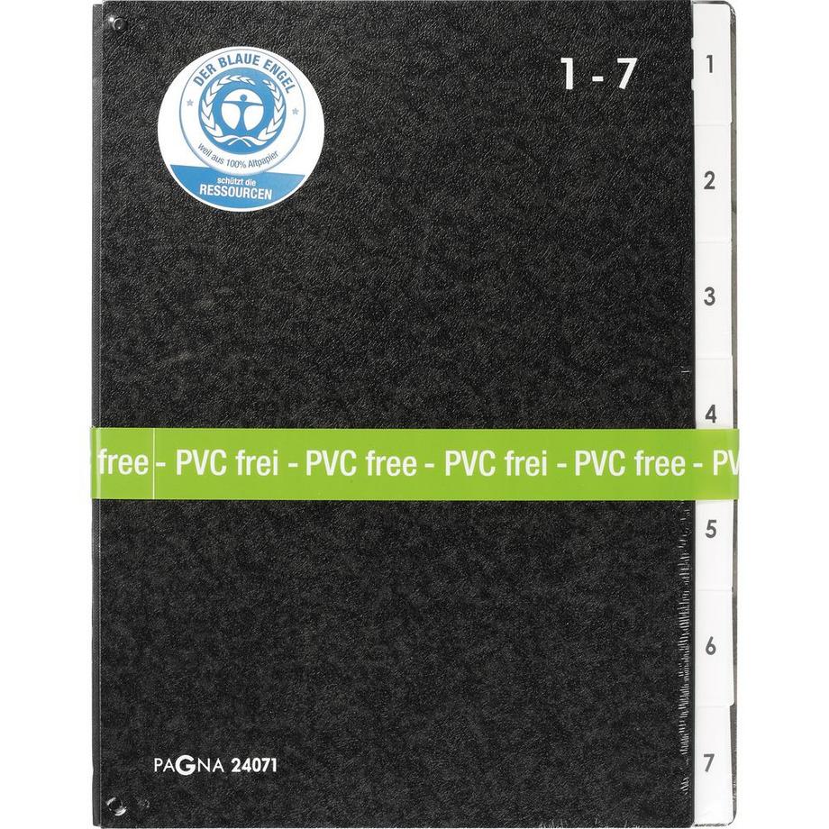 Pagna PAGNA Pultordner A4 24071-04 schwarz 7 Fächer  
