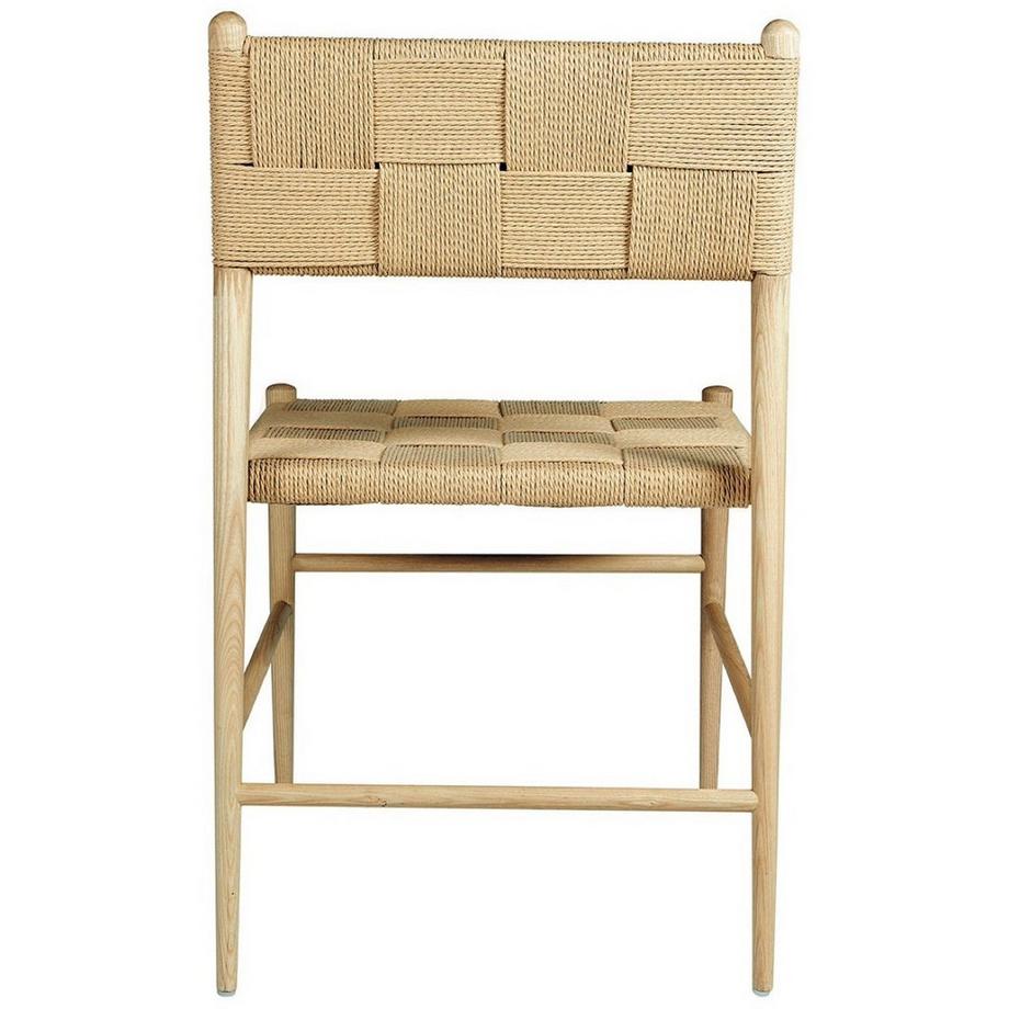 Blanc d'Ivoire Chaise de salle à manger Juliette frêne blond  