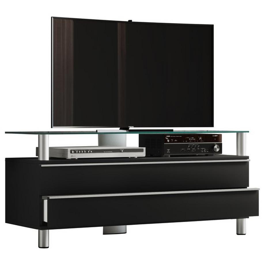 Holz TV Möbel Schublade Fernseh Lowboard Fernsehschrank Rollen rollbar Dasano