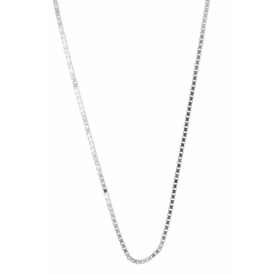 Collier en or blanc chaine vénitienne 750, 0,9mm, 45cm