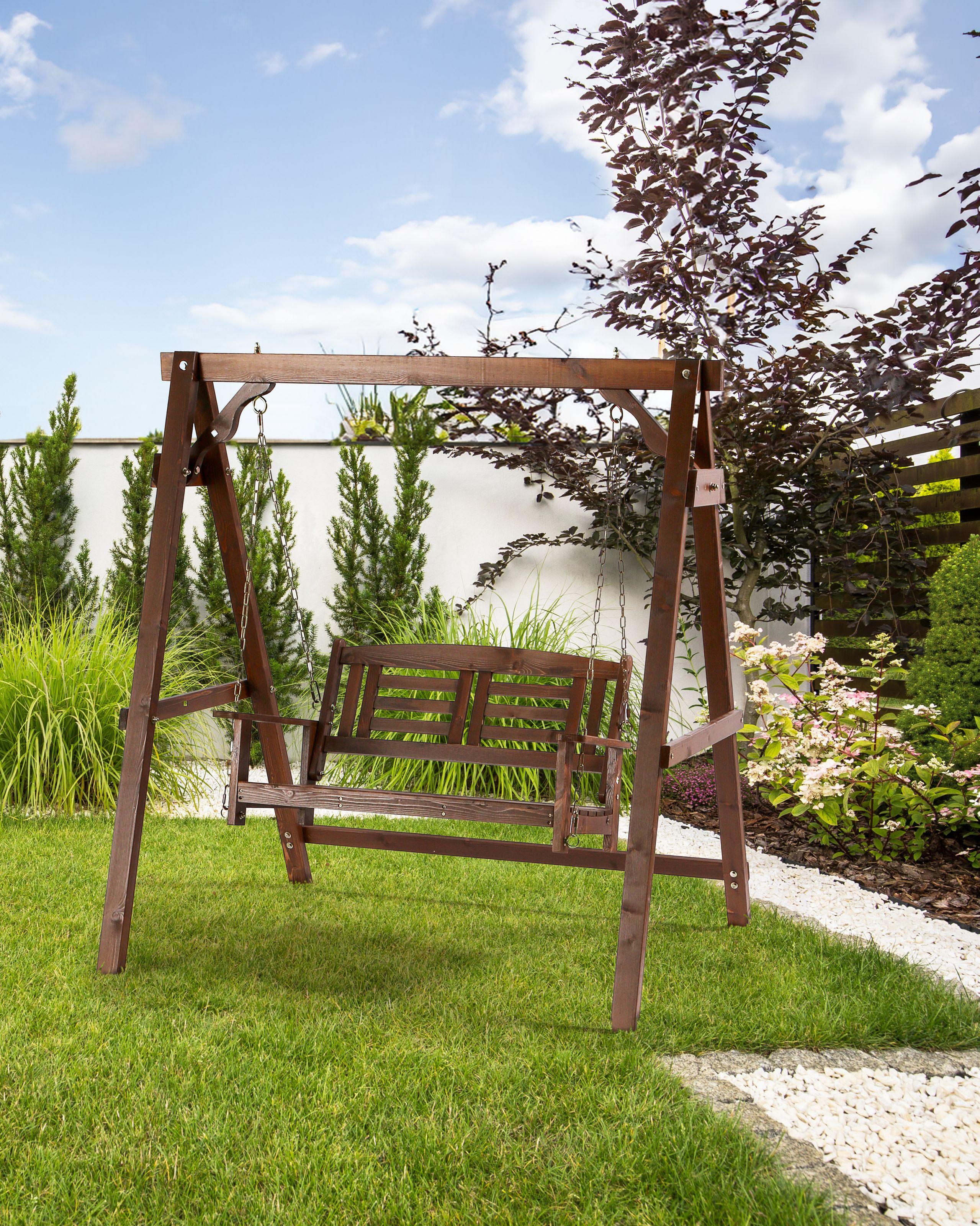 Beliani Dondolo da giardino en Legno di abete Classico NERITO  