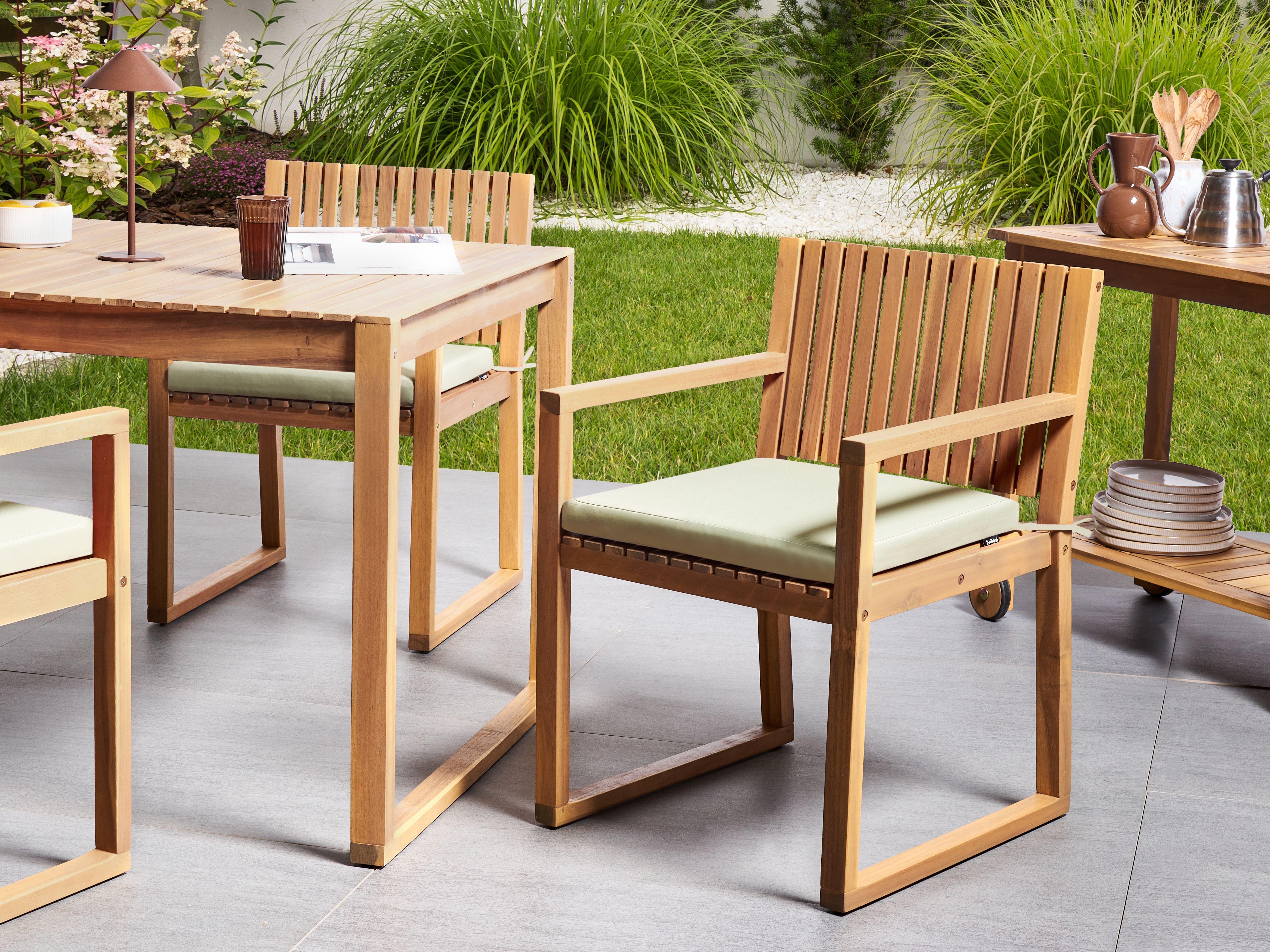 Beliani Coussin pour chaise de jardin en Polyester Moderne SASSARI PREMIUM  