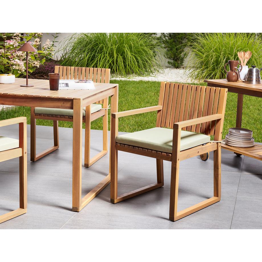 Beliani Gartenstuhlkissen aus Polyester Modern SASSARI PREMIUM  