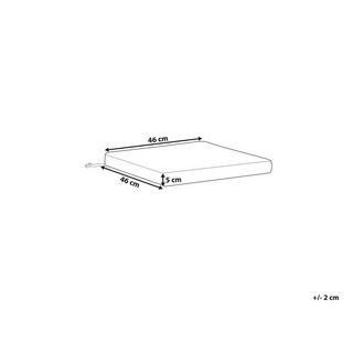 Beliani Coussin pour chaise de jardin en Polyester Moderne SASSARI PREMIUM  