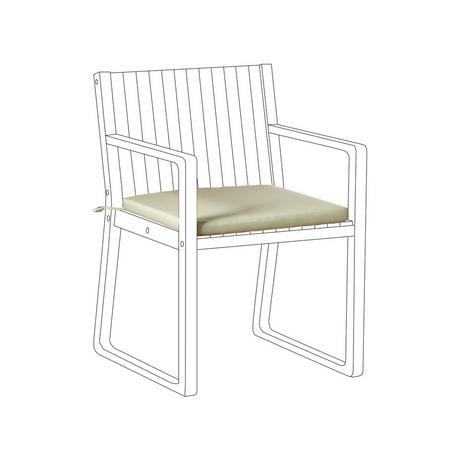 Beliani Coussin pour chaise de jardin en Polyester Moderne SASSARI PREMIUM  