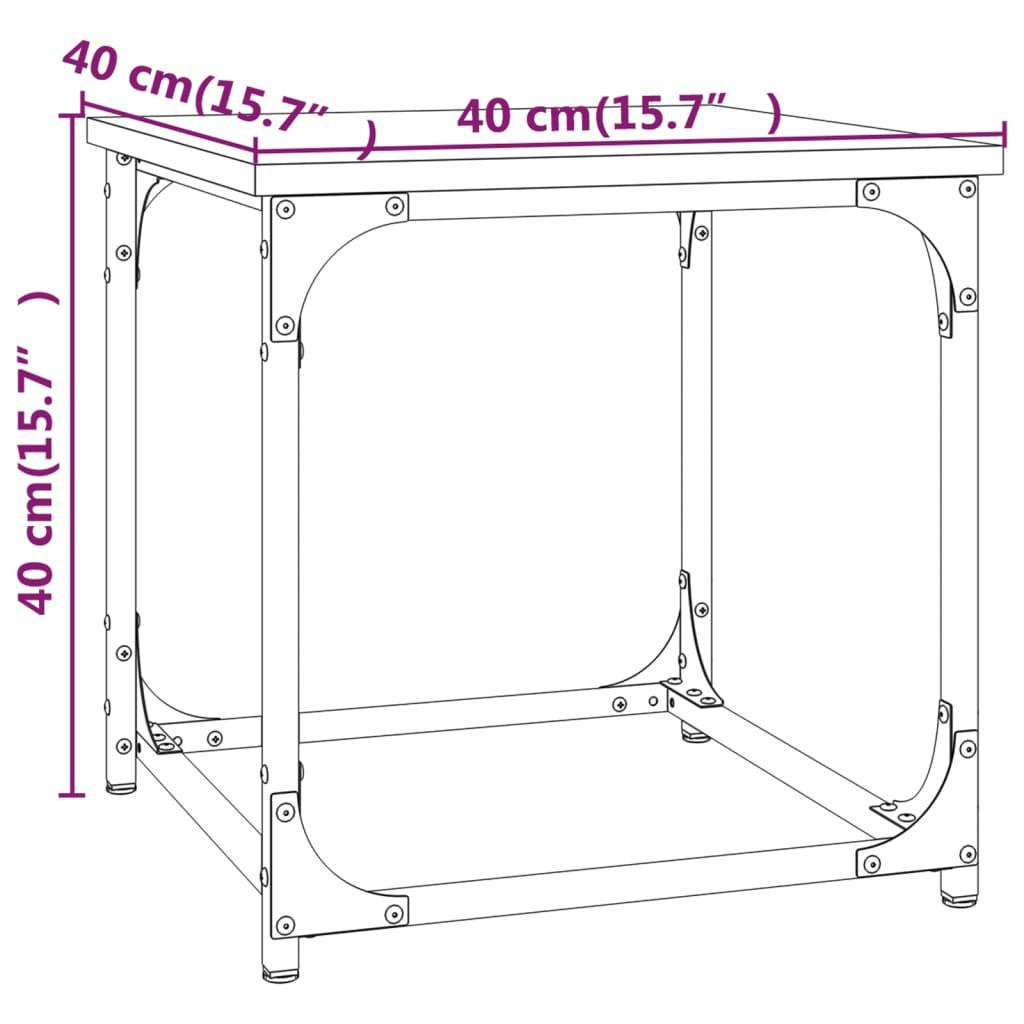 VidaXL Table d'appoint bois d'ingénierie  