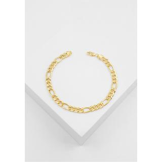 MUAU Schmuck  Bracelet Figaro Gelbgold 750, 5.6mm, 21cm 