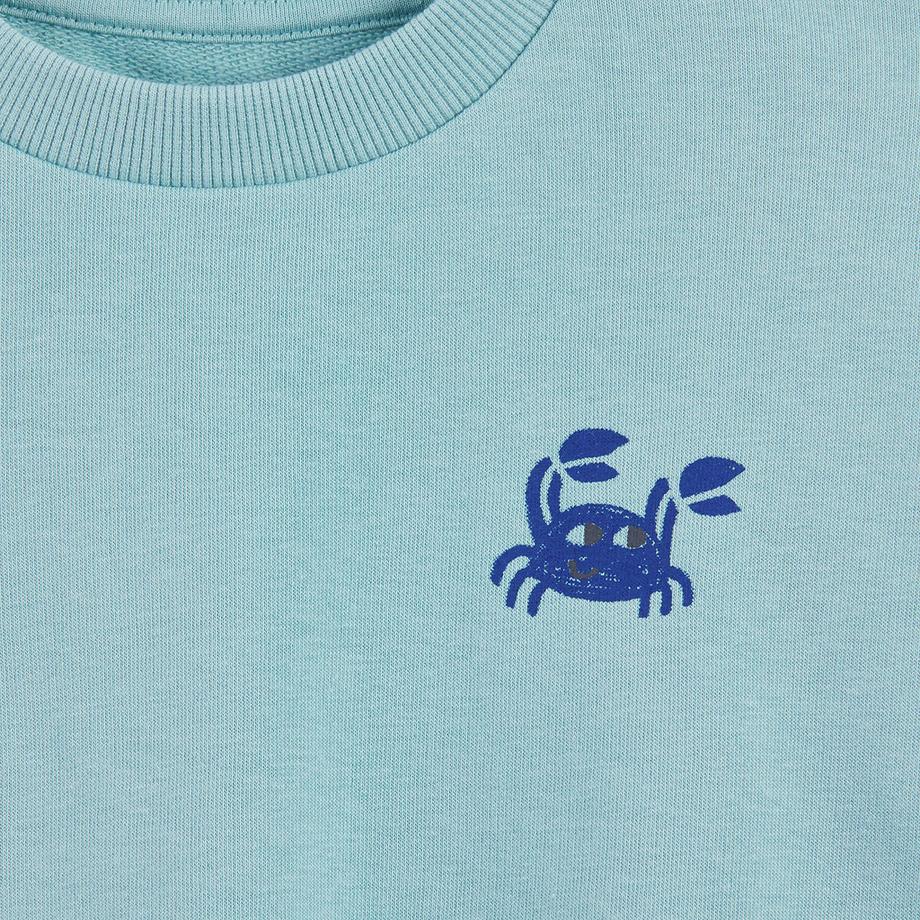 La Redoute Collections  Sweat imprimé crabe devant et dos en molleton 