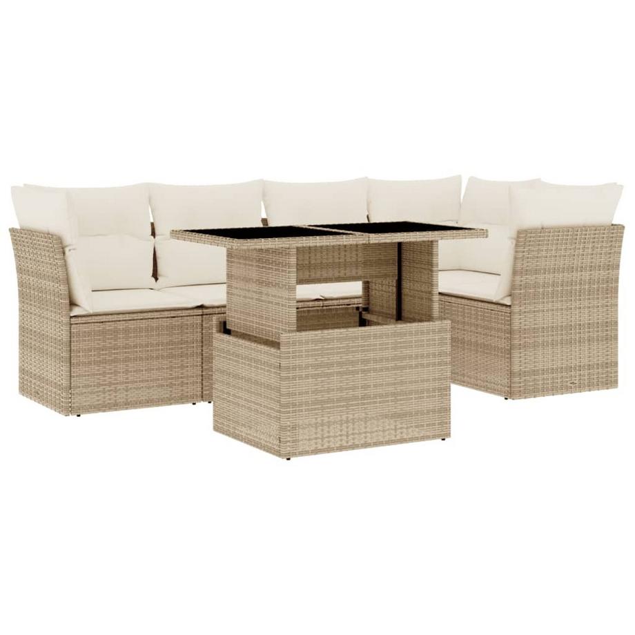 set divano da giardino Polirattan