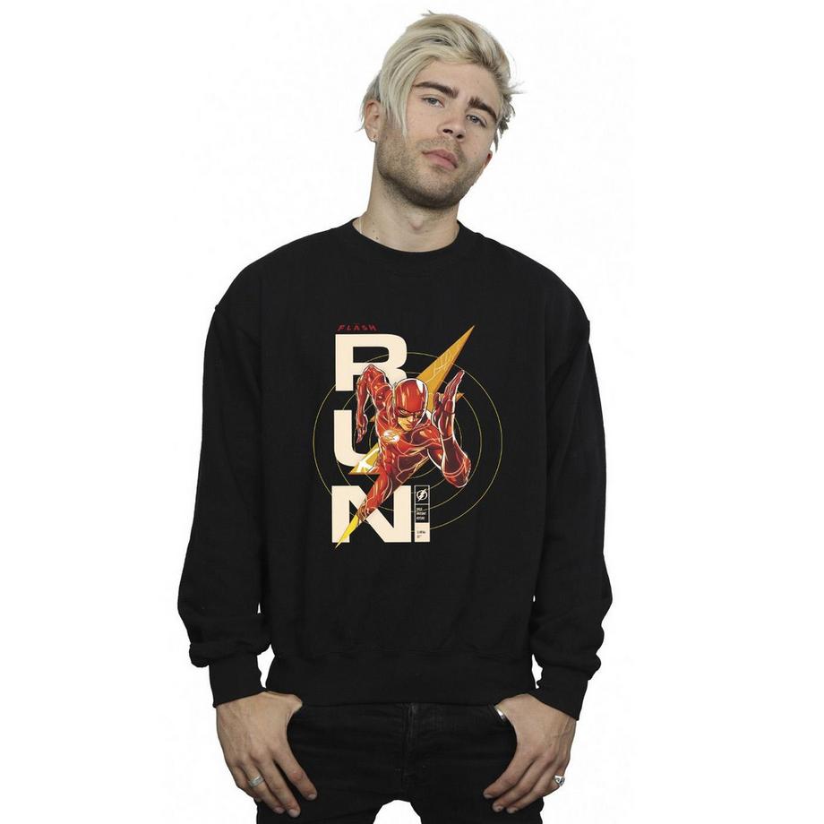 DC COMICS The Flash Run Imprimé Graphique Sweatshirt  