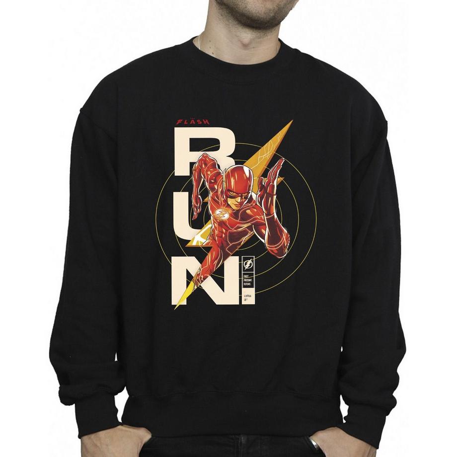 DC COMICS The Flash Run Imprimé Graphique Sweatshirt  