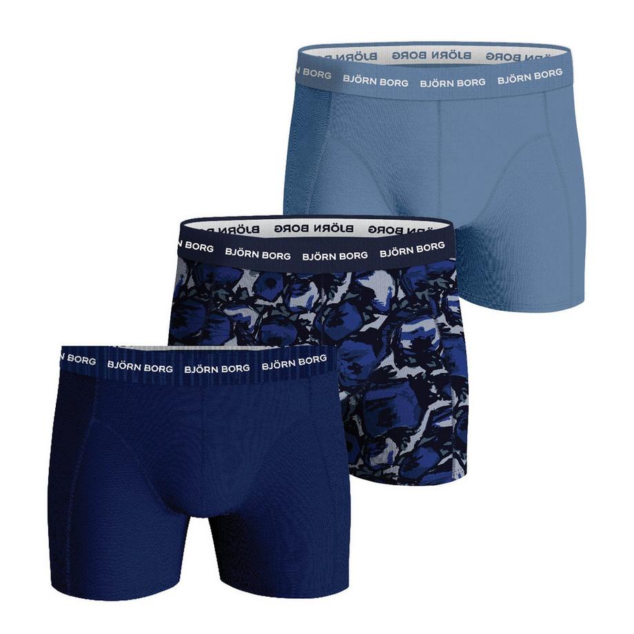 Boxer  Paquet de 3 Conforme à la silhouette-Cotton Stretch Boxer Trunks 3P