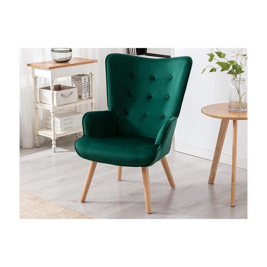 Vente-unique Fauteuil en velours VATELY  