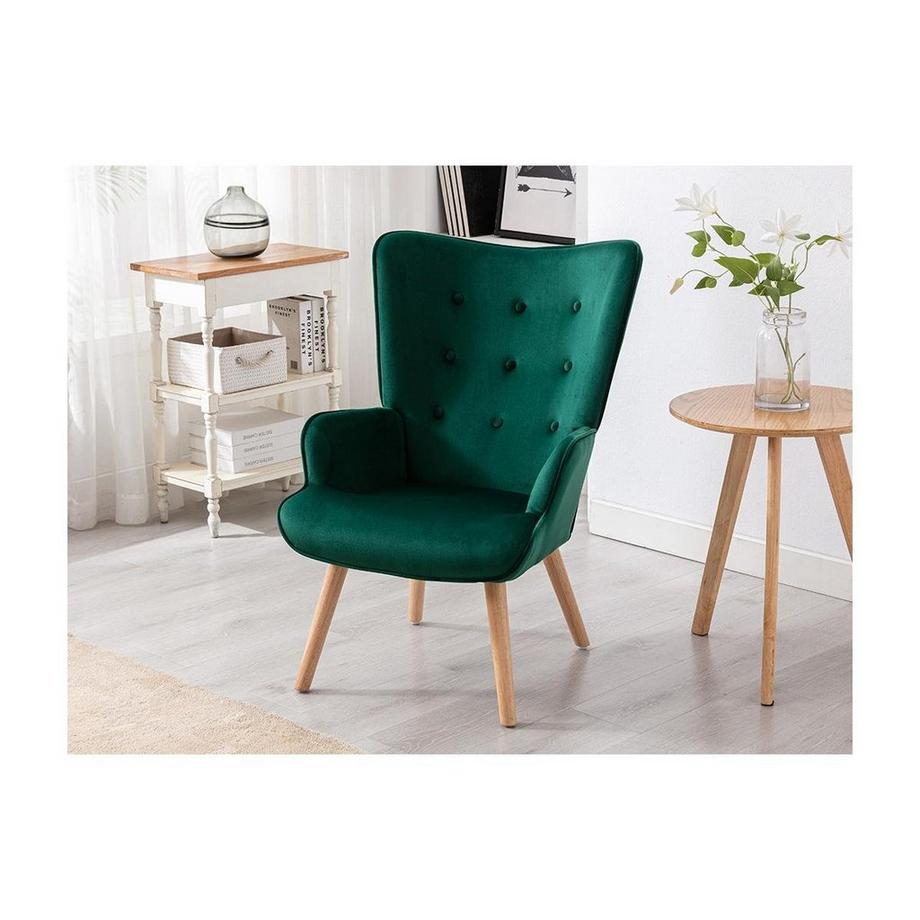 Vente-unique Fauteuil en velours VATELY  