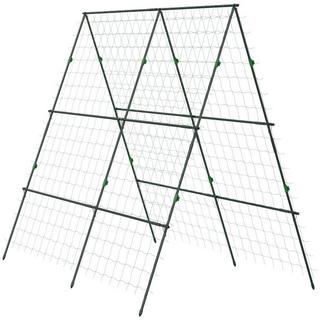 Northio Traliccio, Traliccio, Traliccio per Piante Regolabile, Traliccio, Impalcatura per Piante con Rete, per Giardino, Telaio in Acciaio, Verde, 180 x 100 x 180 cm  