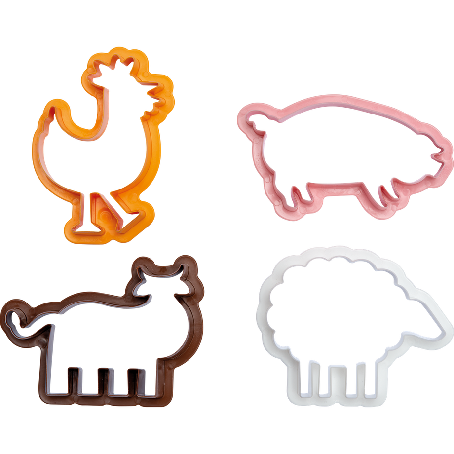 Decora  Ausstecher-Set Bauernhof-Tiere 