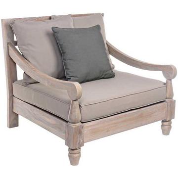 Fauteuil de jardin en bois avec accoudoirs Bali (FSC)