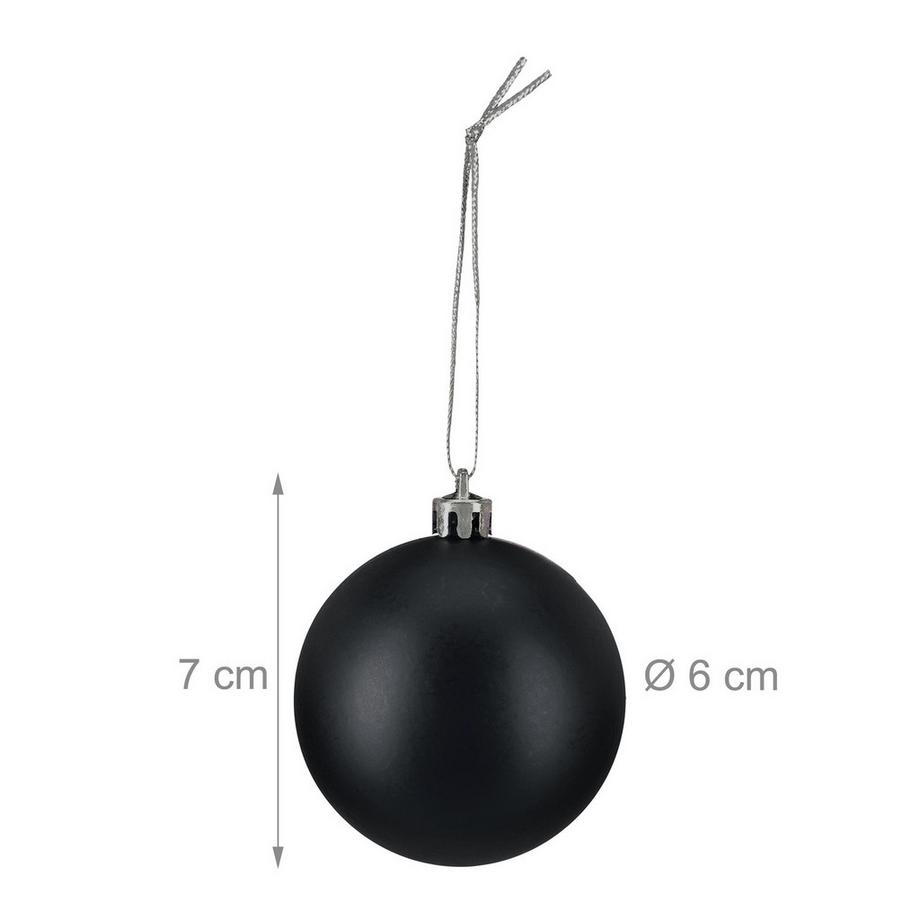 Northix Set di palline di Natale opache  