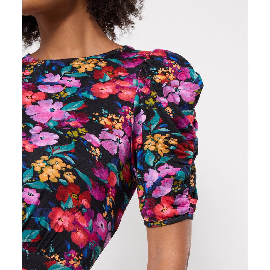 Joe Browns Robe Longue en Jersey Hiver Lumineux à Manches Courtes  