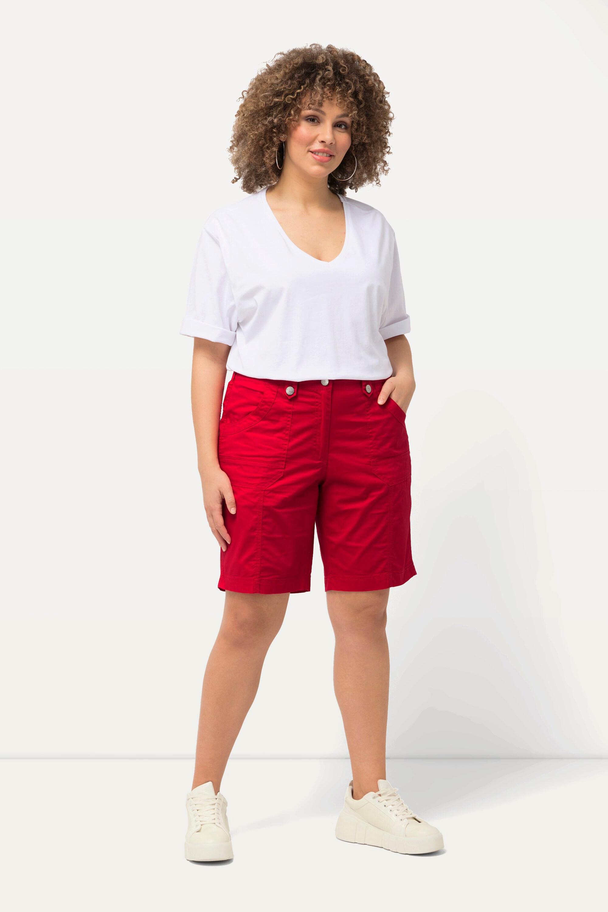 Ulla Popken  Bermuda style cargo 4 poches, taille confortable 