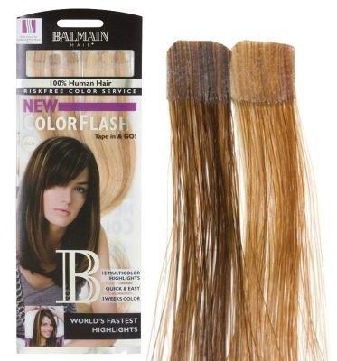 BALMAIN  CF 25 cm honey blond & walnut Color Flash human hair 