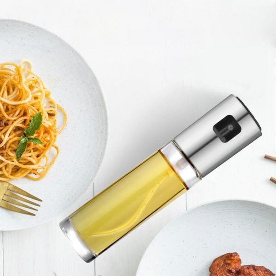 Northio  Flacone Spray per Olio e Aceto - Argento 