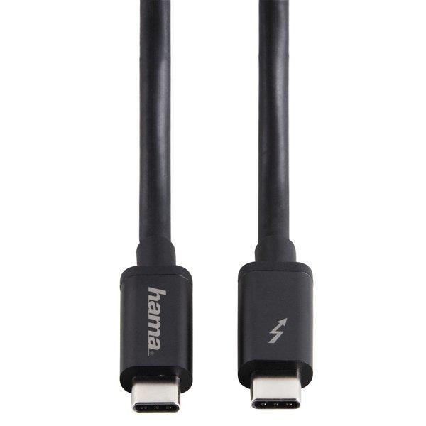 hama  00135708 Lightning-Kabel 0,5 m Schwarz 