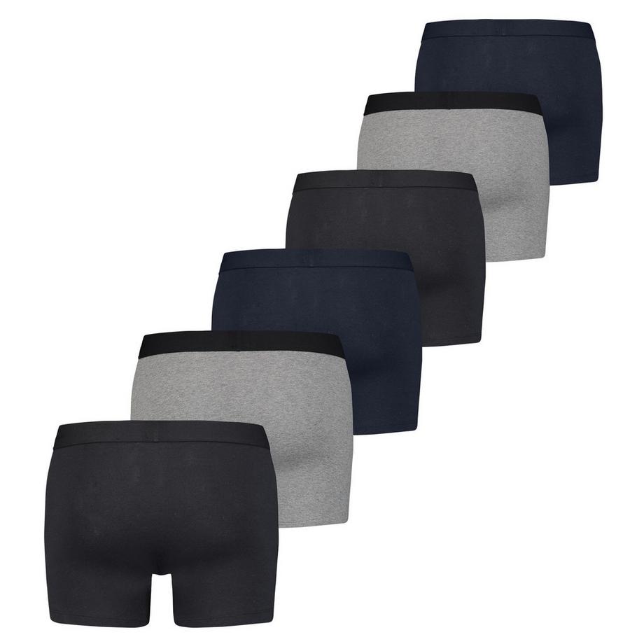 Levis Stretch Solid Basic Boxer Brief Confezione da 6  