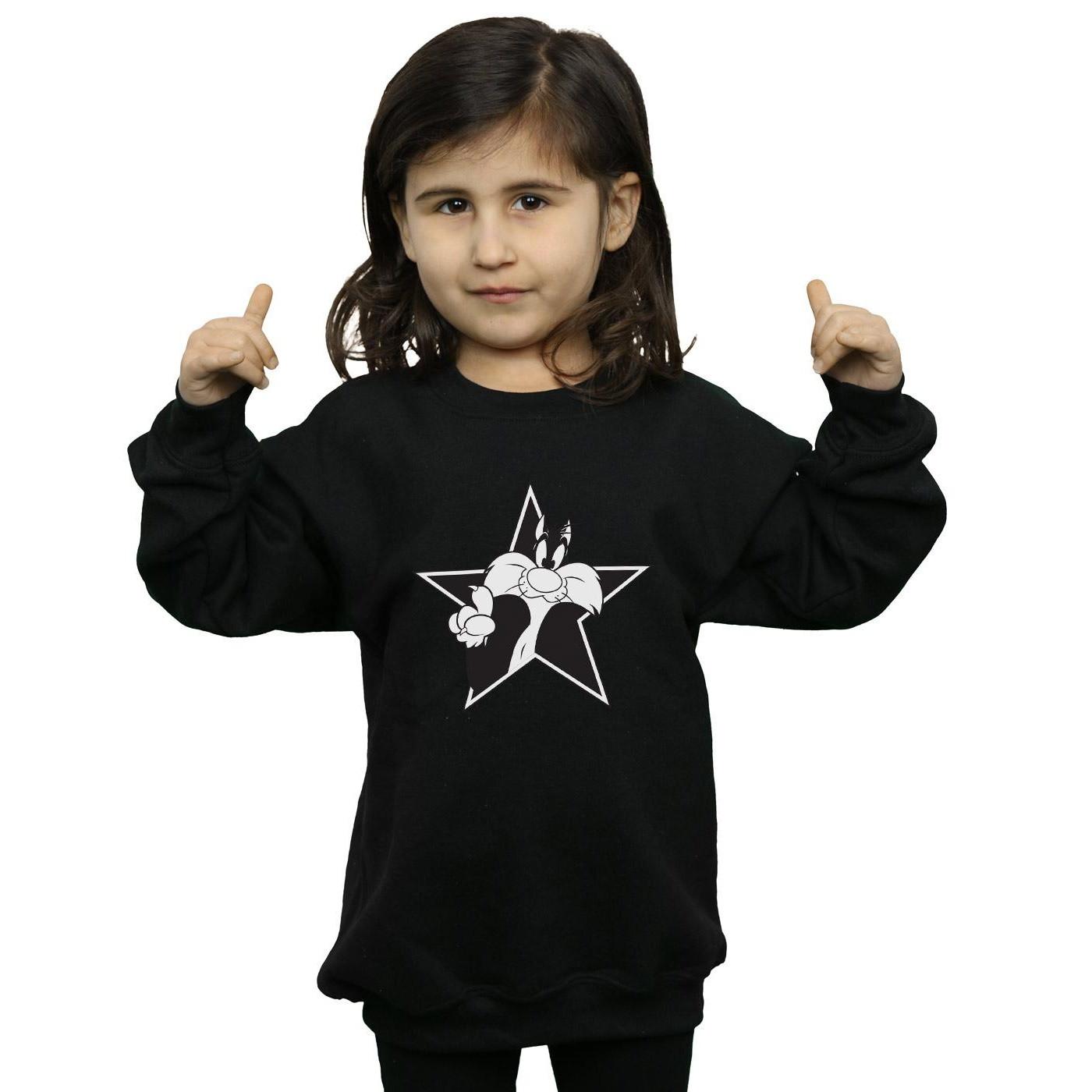 LOONEY TUNES  Sylvester Mono Star Sweatshirt 