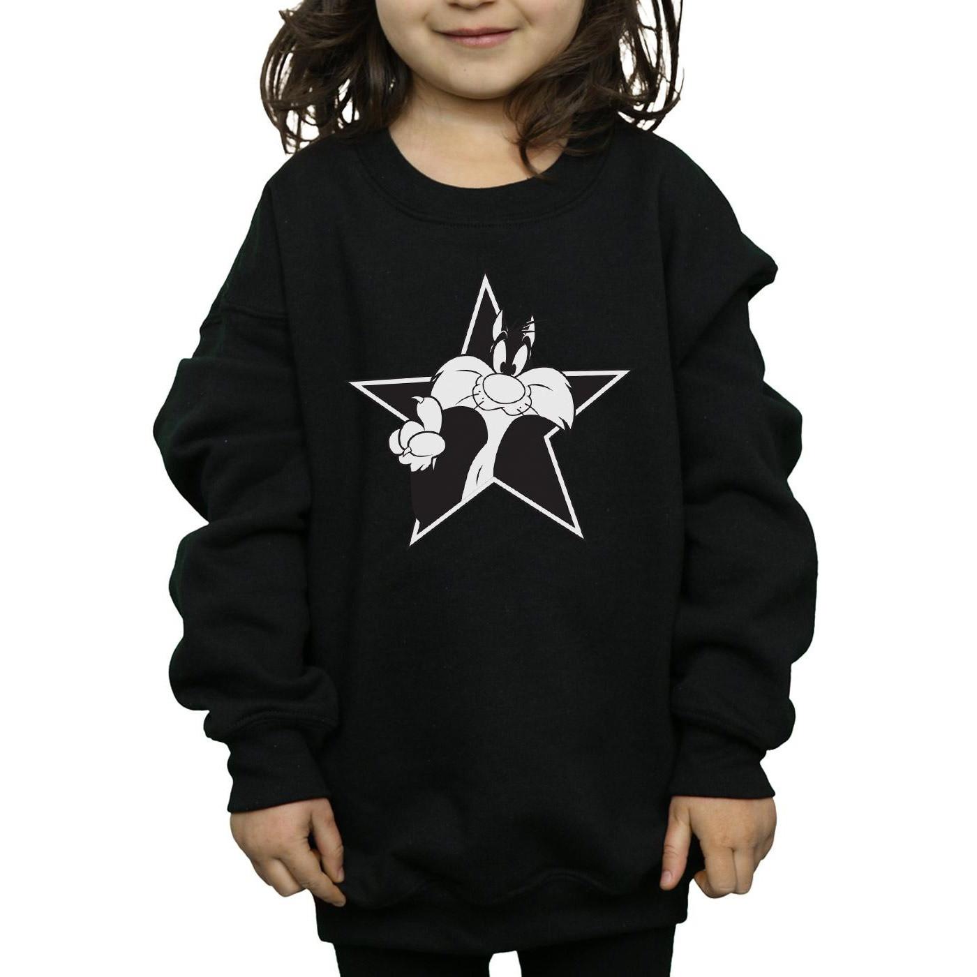 LOONEY TUNES  Sylvester Mono Star Sweatshirt 