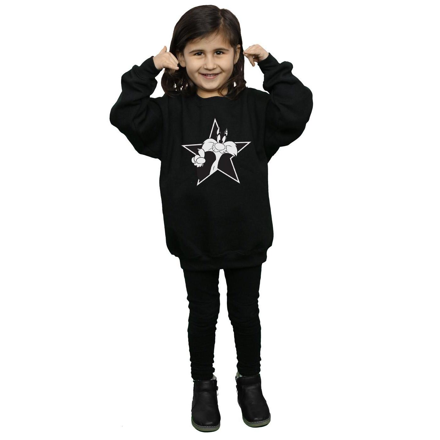 LOONEY TUNES  Sylvester Mono Star Sweatshirt 