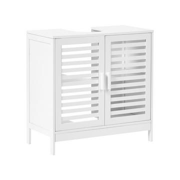 Waschbeckenunterschrank aus Bambusholz Rustikal MISSOULA